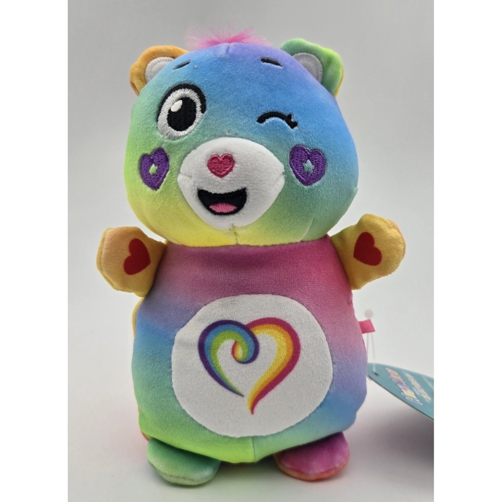 Squishmallows Care Bears Togetherness Bear HugMees 6" Plush Rainbow Cuddle Toy